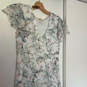 Beautiful Midi Floral Spring Dress Mo:Vint